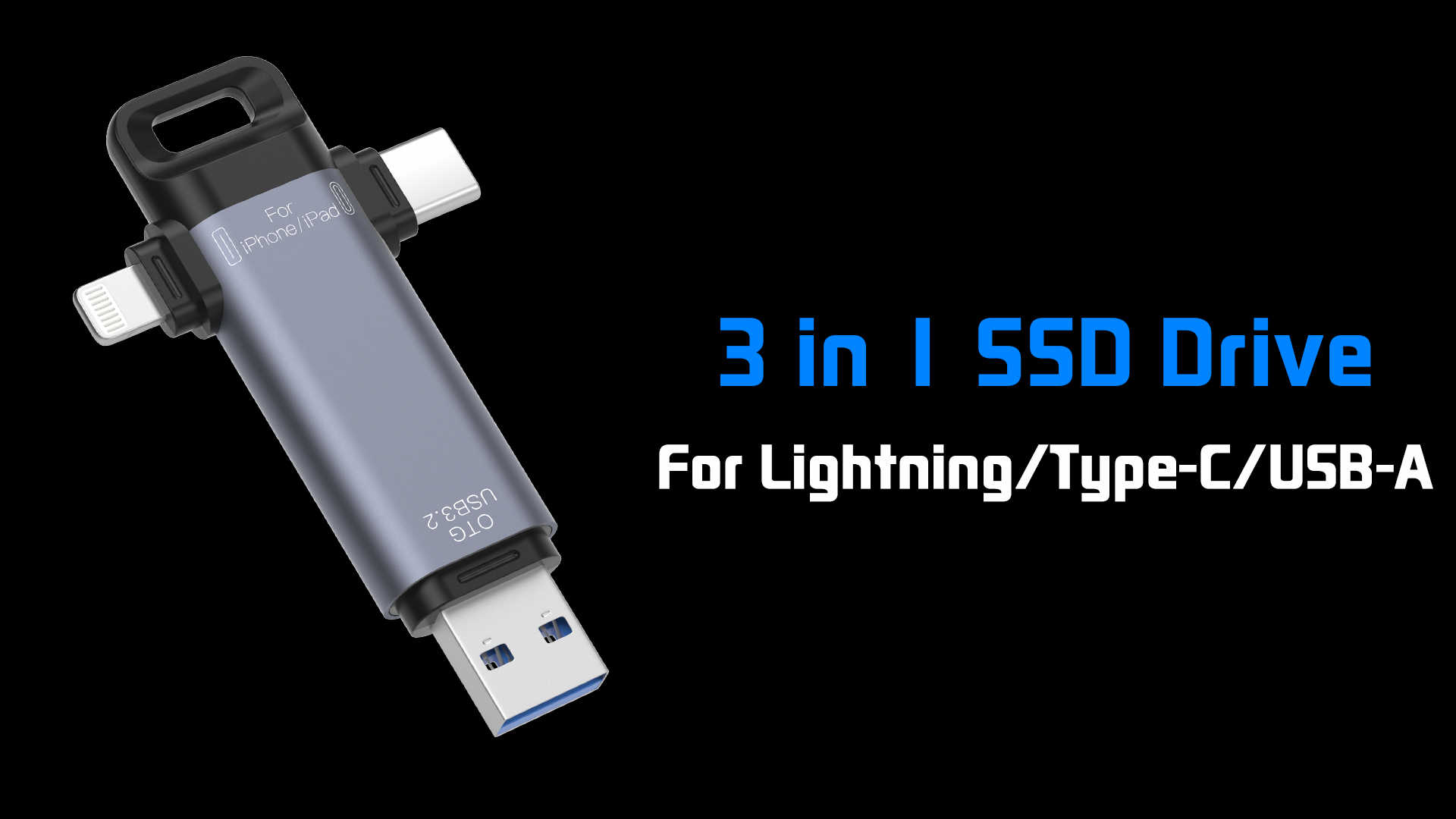 Unidad flash USB de estado 3-in-1solid