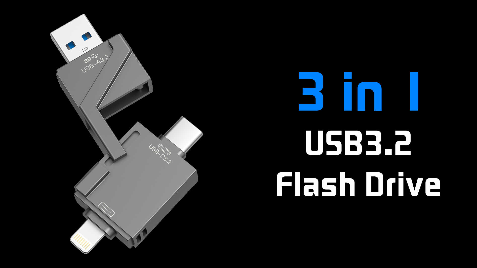 Unidad flash USB de empalme giratoria
