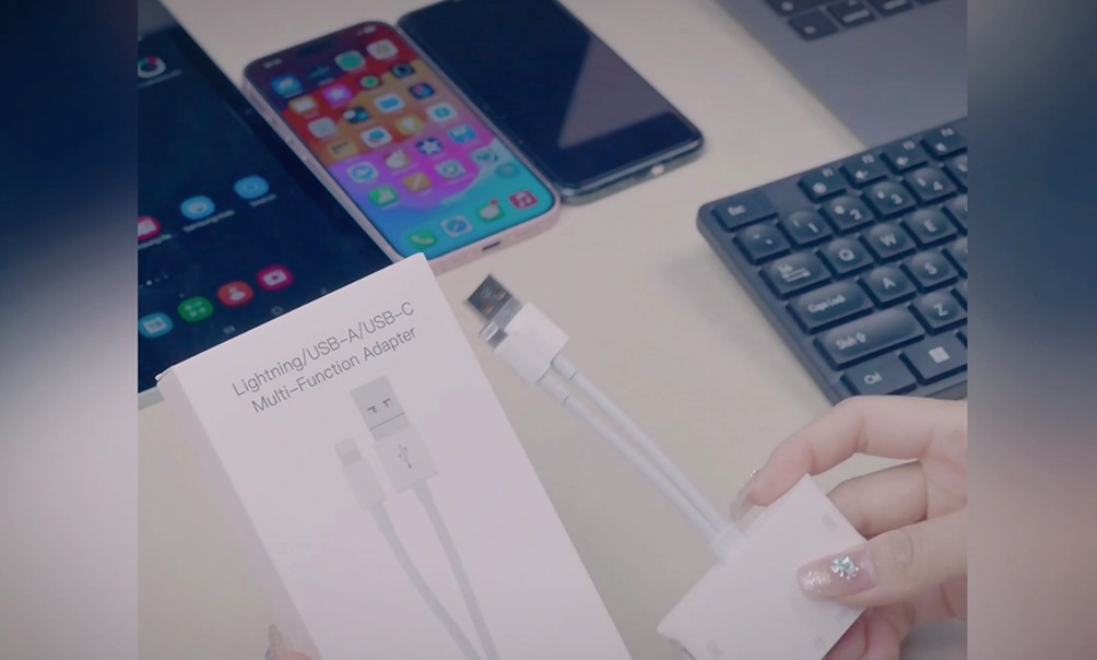 Lector de tarjetas SD para iPhone USB C