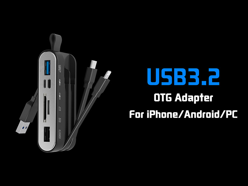 USB C TF SD Lector de tarjetas